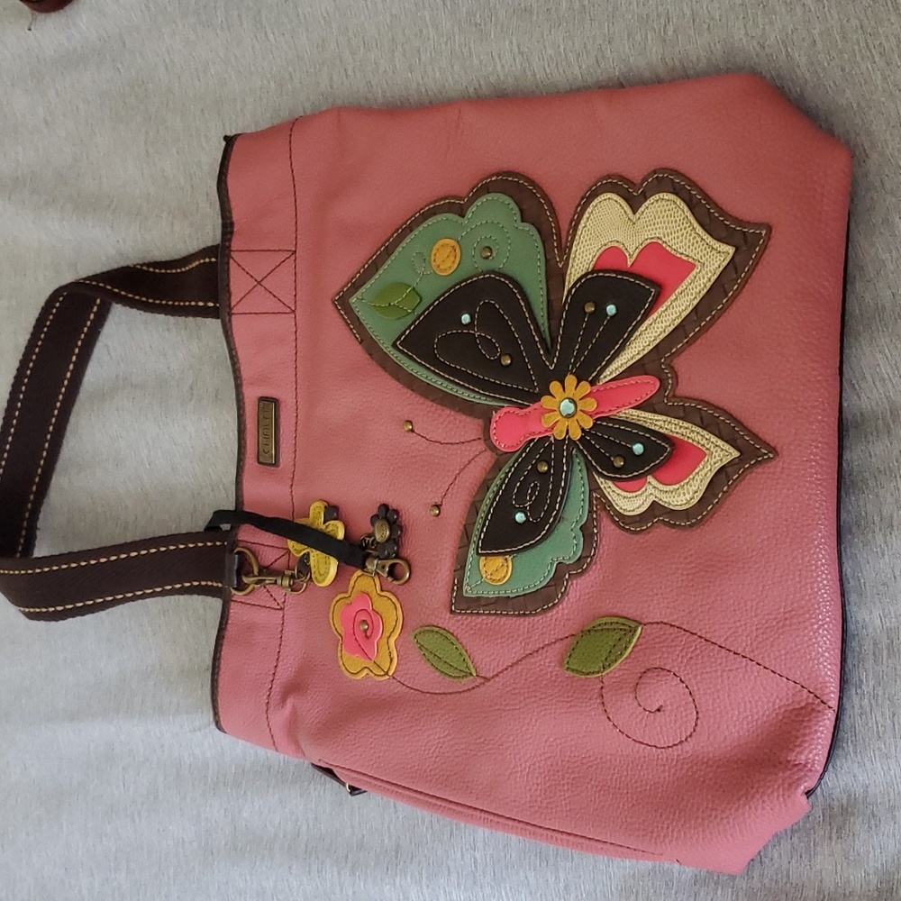 Chala butterfly tote bag with keychain